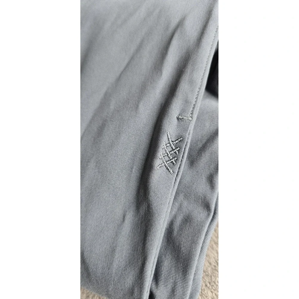 Rhone Commuter Classic Pants Mens 38x32 Gray Blue Slim Fit Straight  Zip Pocket
